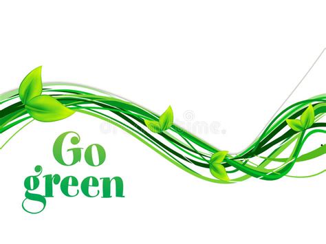 Abstract Go Green Background Stock Vector Illustration Of Eps10