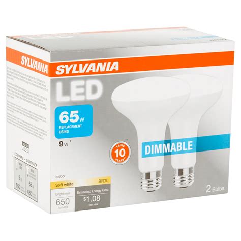 Sylvania Br30 Led Light Bulbs 9w 65w Equivalent Dimmable Soft