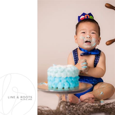 1 Year Old Cake Smash Baby Jameson Line And Roots 1 Year Old Cake