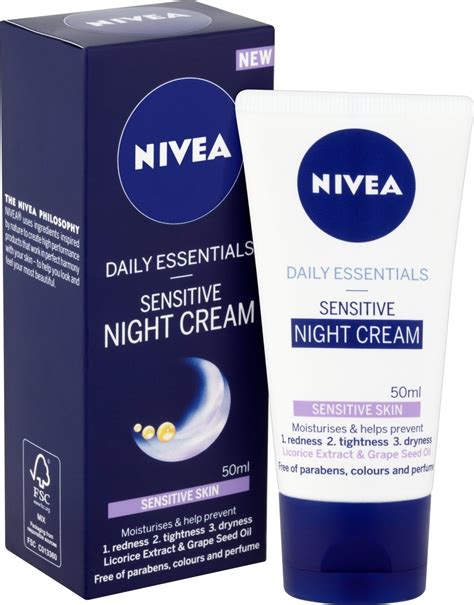Nivea Daily Essentials Sensitive Night Cream Ingredients Explained