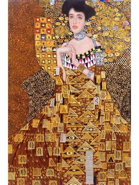 Gustav Klimt Ritratto Di Adele Bloch Bauer I Riproduzione Etsy Italia