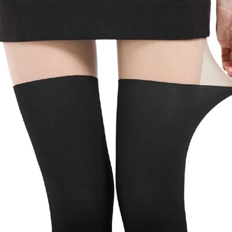women patchwork tights lady color stitching black stockings spring autumn twisted knee stocking
