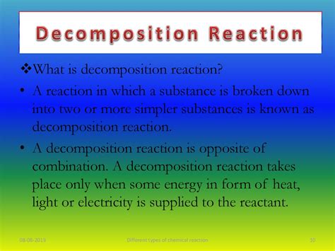 Chem Reactions Different Typesof Chemical Reactions презентация онлайн