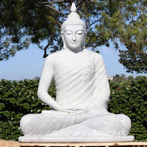 Free shipping on qualified orders. Large Sitting Marble Meditating Buddha Garden Statue for Sale