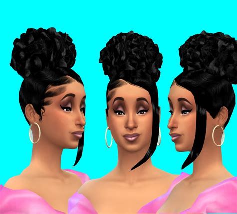 Sims4 Wap Hair Afro Maxis Sims