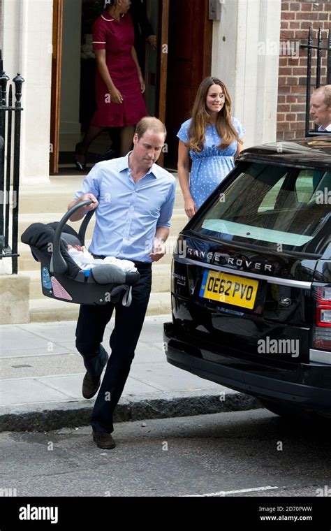 The Duchess Of Cambridge Prince William And Their Newborn Son Pictured