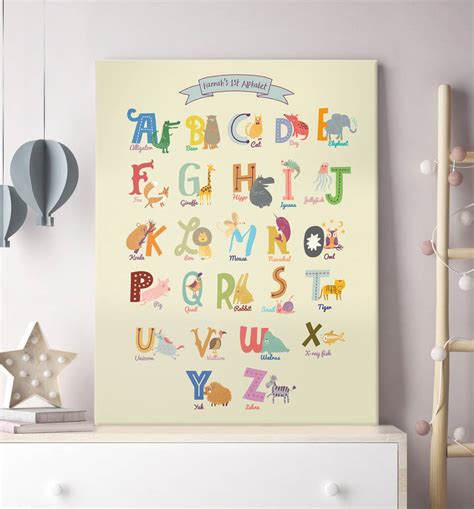 Personalised My First Alphabet Print By Over And Over