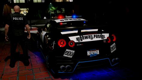 Nissan Gt R Nismo Police Edition Add On Tuning Gta5