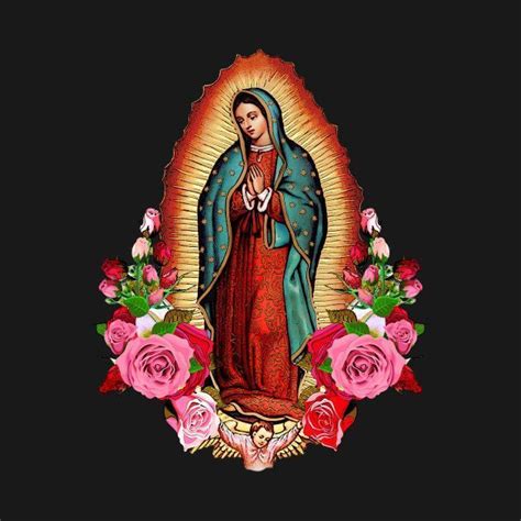Check Out This Awesome Our Lady Of Guadalupe Virgin Mary With Roses2c