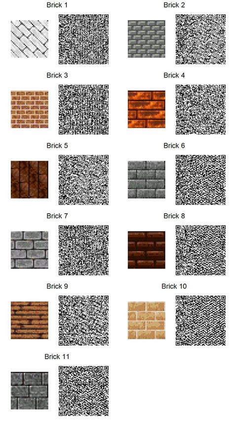 There's only so much you can do with the nine generic paths these stepping stones blend in seamlessly in any garden or wooded area. ACNL QR Code: Brick Tiles (If too small, use download link ...