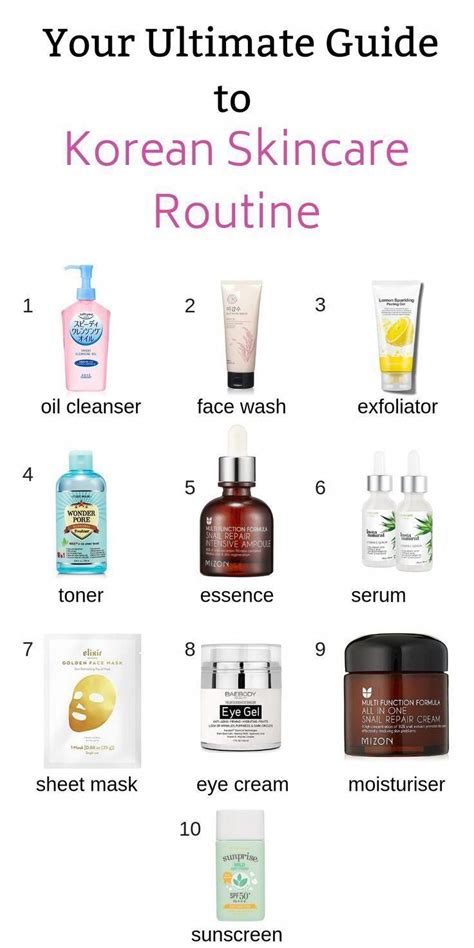 Skin Care S Skin Care Routine For S Skin Care Order Skin Routine Step Korean Skin