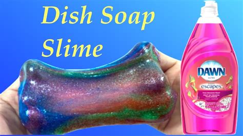 Diy How To Make Dish Soap Galaxy Slime Without Baking Sodaborax