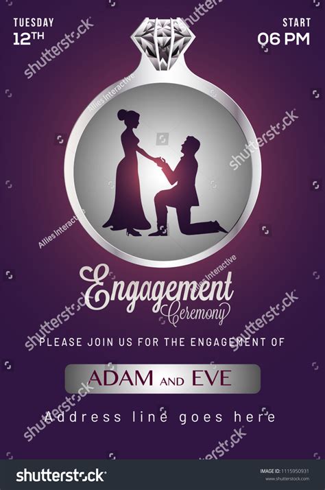 Engagement Invitation 215425 Ảnh Vector Và Hình Chụp Có Sẵn