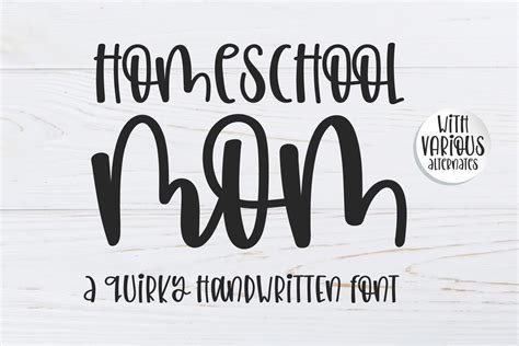 Homeschool Mom Font By Bitongtype · Creative Fabrica