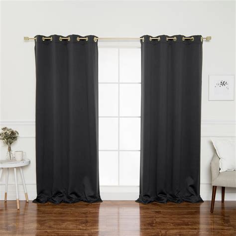 Walmart.com has been visited by 1m+ users in the past month Gold Grommet 84 in. L Triple Weave Blackout Curtain Panel ...