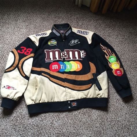 About our racing jacket fashion: M&M's Racing Jacket M&M's racing jacket. Unisex. Very good ...