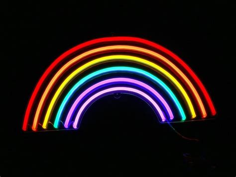 Rainbow Neon Sign Perfect Wall Decor For Girls Bedroom And Christmas