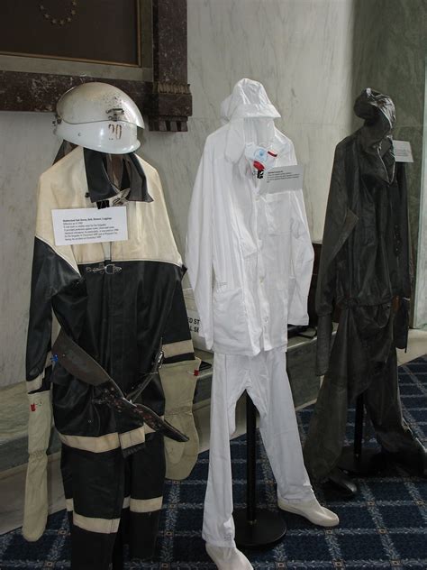 The radioactive meltdown at the chernobyl nuclear power plant on april 26, 1986 is the worst nuclear disaster in history. Chernobyl liquidator suits | At a 20th anniversary ...