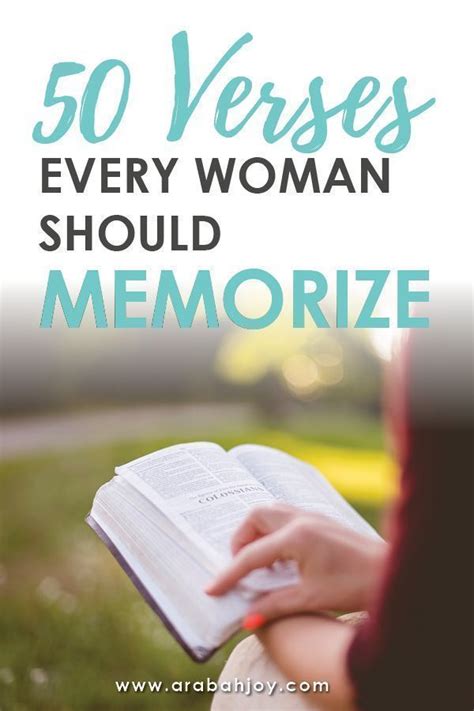 50 Important Scriptures Memory Verses List With Printable Bible