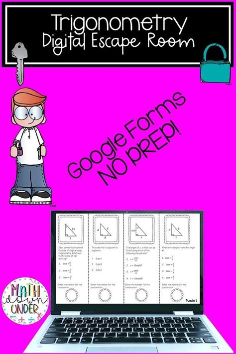 Thanks to john stevens this morning i woke up to the news that g(math) for google forms can now be used by students to respond to questions that you have written in google forms. Trigonometry Digital Escape Room Using Google Forms! Distance Learning | Middle school math ...