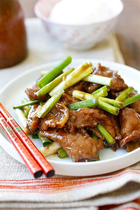 Photos of mongolian beef and spring onions. Mongolian Beef | Easy Delicious Recipes