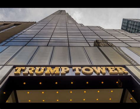 Front Entrance To The World Famous Trump Towers Located On Fifth Avenue