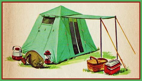 Vintage Camping Postcard Camping Pinterest Camping