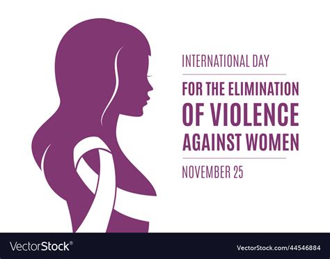 Day For The Elimination Of Violence Against Women Vector Image