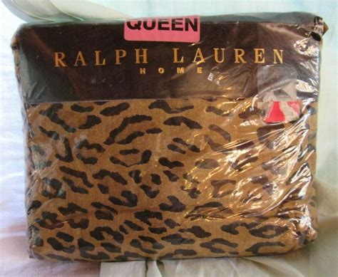 Ralph Lauren Guinevere Aragon Leopard Queen 4pc Sheet Set 1st Quality