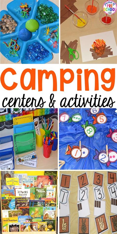 Summer camp crafting ideas and camping arts, crafts and activities for kids and children of all ages. Image result for kindergarten camping theme (With images ...