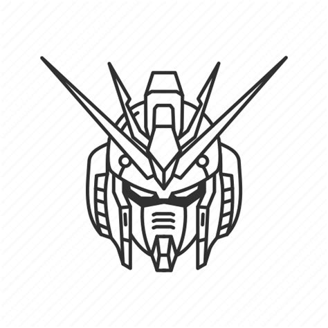 Anime Cartoon Gundam Mecha Mobile Suit Nu Gundam Robot Icon
