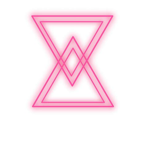 Pink Neon Triangle 36557328 Png