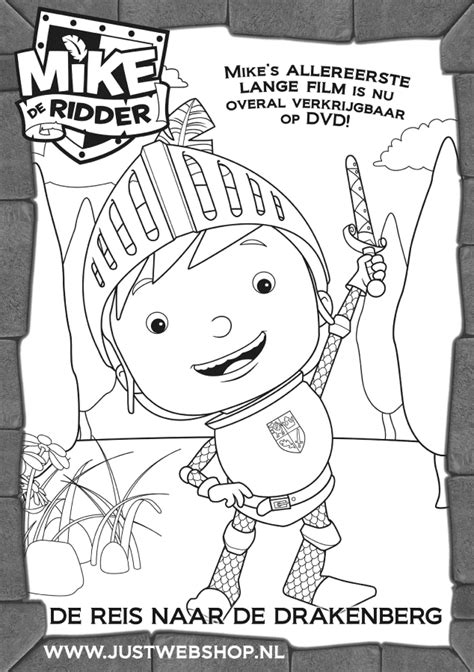 Kleurplaat Sinterklaas kleurboekje Mike de Ridder Kleurplaten.nl