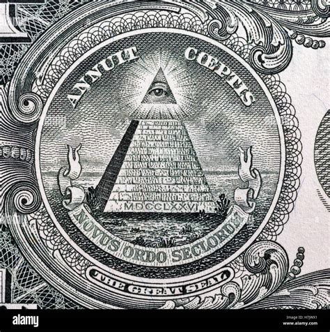 Pyramid Eye Dollar Bill