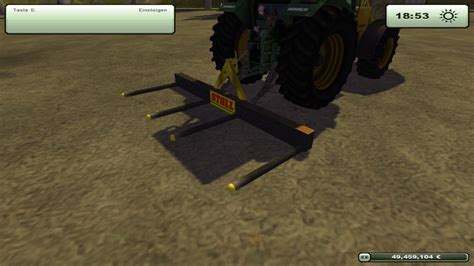 FS 2013 Stoll Double Three Point Bale Fork V 1 0 Other Implements Mod