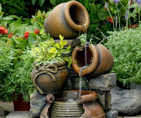 How To Build A Flower Pot Fountain Garden Patch