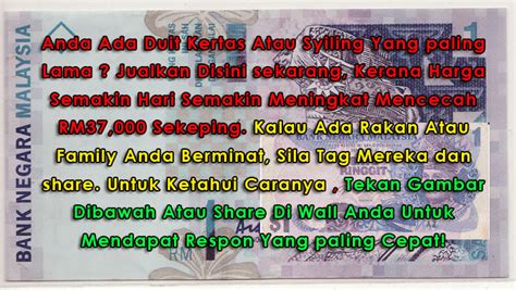 We did not find results for: Siapa ada duit lama RM1.00 boleh jual dengan harga yang ...