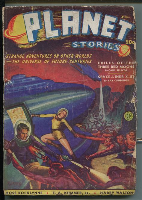 PLANET STORIES SUMMER 1940 3RD ISSUE SPICY GOOD GIRL ART SCI FI FRANK R
