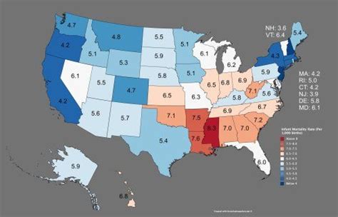 Infant Mortality Rates By Us State By Jamesbedwell8 In 2021 Infant