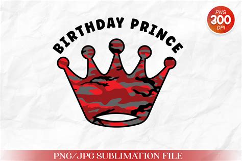 Birthday Prince Sublimation Design Graphic By Printablesvg · Creative