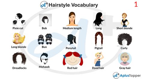 Hairstyle Vocabulary List Of Hairstyles Vocabulary With Description