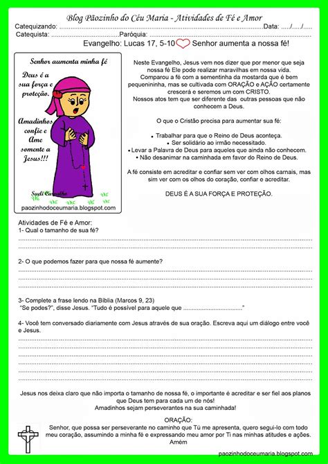 Atividades Sobre A Bíblia Catequese