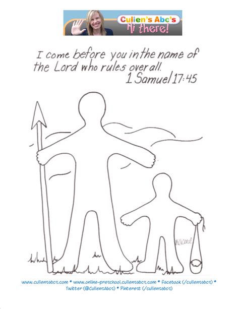 You might also be interested in coloring pages from king david category. David and Goliath Bible Memory Verse Coloring Page. For a ...