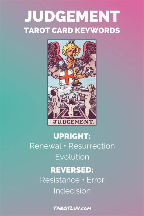 Learn tarot card meanings you can trust. Judgement Tarot Card Meaning - Major Arcana in 2020 ...