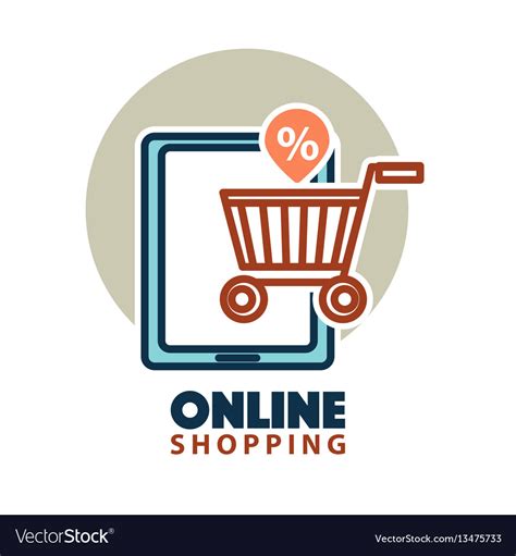 Fri, jul 30, 2021, 4:00pm edt Online shopping web icon template tablet Vector Image