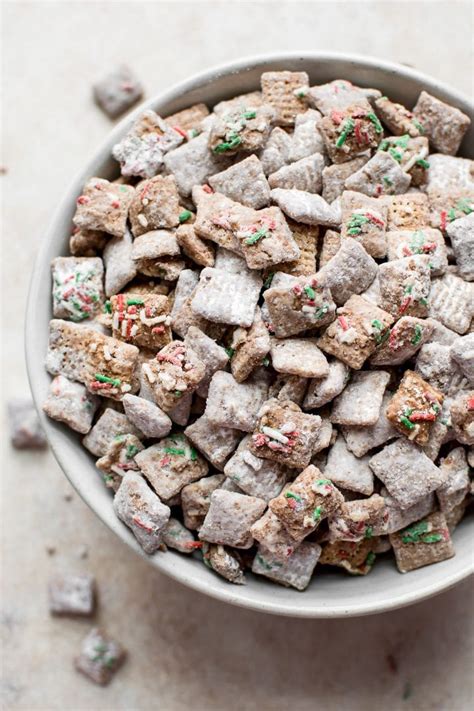 I make mine with the chocolate chex for that extra chocolaty kick. Christmas Puppy Chow Recipe • Salt & Lavender
