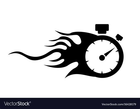 Speedometer Abstract Symbol Of Speed Royalty Free Vector