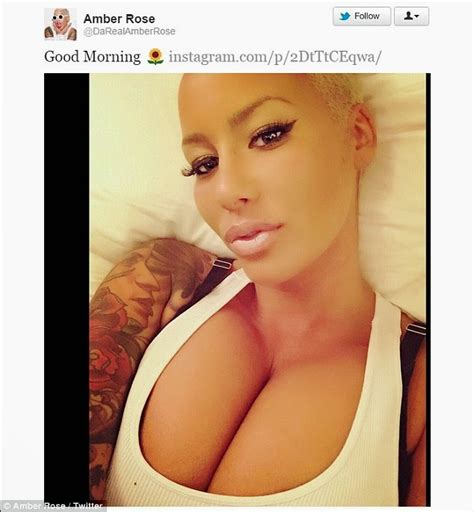 NEWS RELATIONSHIP HEALTH AND FASHION Amber Rose Shows Off Cleavage In Raunchy Selfie