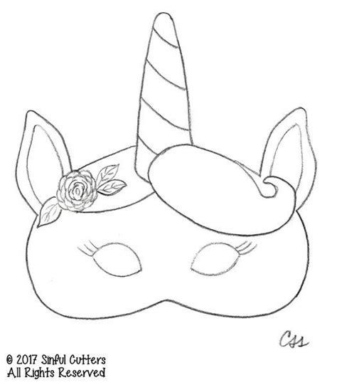 Unicorn Masks To Print And Color Free Printable Its Always Autumn