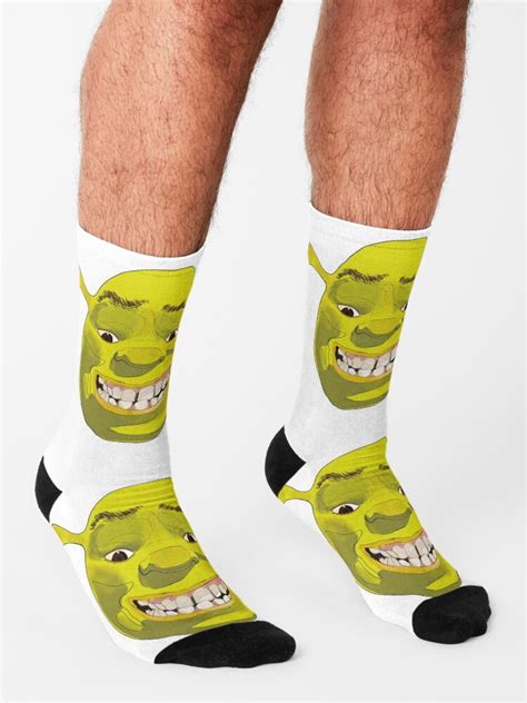 Shrek Drawing Socks For Sale By Conw0n Redbubble